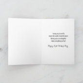 Carte Fleurs magnifiques pour la fille le jour de la fêt (Intérieur)