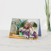 Carte Fleurs maman anniversaire 2190 (Devant)