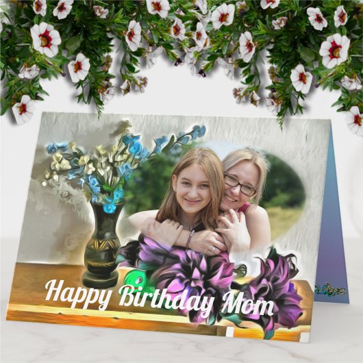 Carte Fleurs maman anniversaire 2190