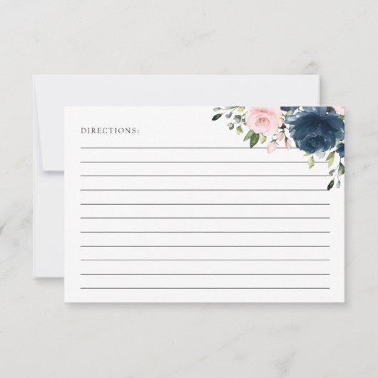 Carte Fleurs Marine, Fleurs Roses, Recette Fête des mari (Dos)