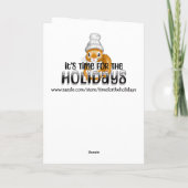 Carte Fleurs mignonnes et fête de Pâques lapin de et ver (Dos)