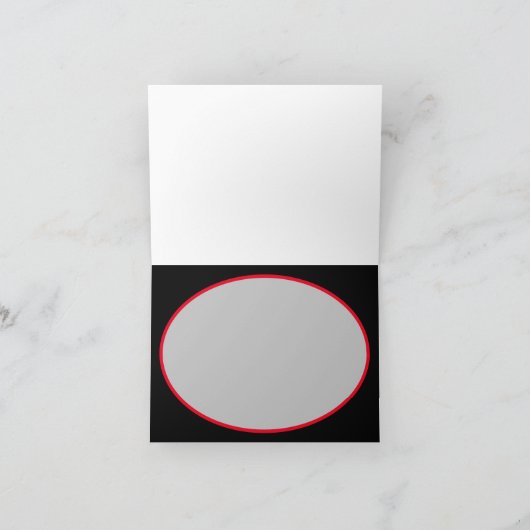 Carte Fleurs noires Valentine (Intérieur)