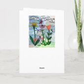 Carte Fleurs, notes musicales et oeuvres d'art de la joi (Dos)