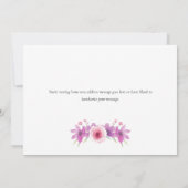 Carte Fleurs Nous Avons Déménagé Script Nouvelle Adresse (Dos)