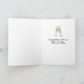 Carte Fleurs nuptiales ivoires (Intérieur)