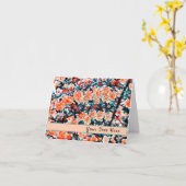 Carte Fleurs orange (Fleur jaune)