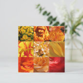 Carte Fleurs orange et jaune (Debout devant)