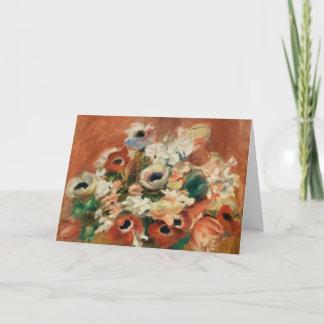 Carte Fleurs par Renoir Peinture d'art impressionniste