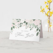 Carte Fleurs Pastel Pailletées Seras-Tu Ma Demoiselle D' (Fleur jaune)