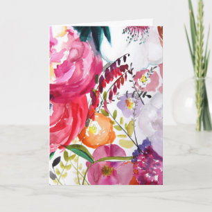 Carte Fleurs Pensées pour Vous