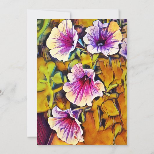 Carte Fleurs Petunia (Devant)