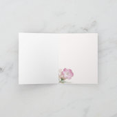 Carte Fleurs pincées Sympathie (Intérieur)