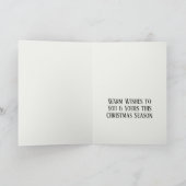 Carte Fleurs Poinsettia Moyen Age Joyeux Noël (Intérieur)