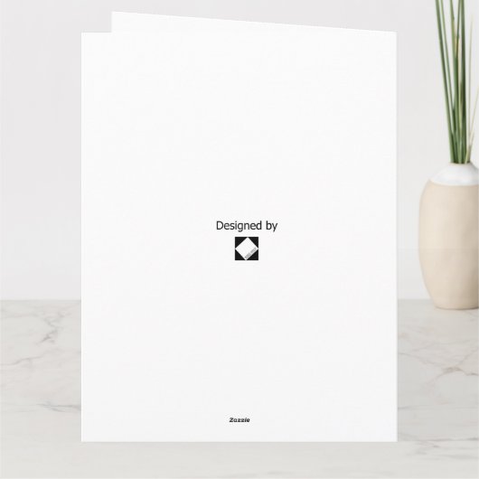 Carte Fleurs pour Debutante Félicitations (Dos)