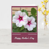 Carte Fleurs pour la Fête des Mamans (Fleur jaune)
