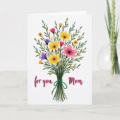 Carte Fleurs pour Maman (Devant)