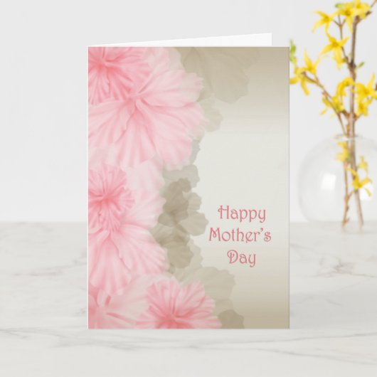 Carte Fleurs pour maman (Fleur jaune)