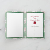 Carte Fleurs pour Noël (Intérieur)