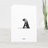 Carte fleurs Primroses en bleu (Dos)