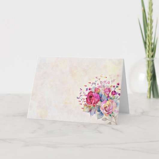 Carte Fleurs printanières  (Devant)