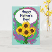 Carte Fleurs Radieuses (Fleur jaune)