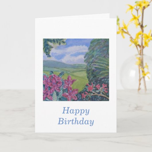 Carte Fleurs Rhododendron (Fleur jaune)