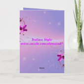 Carte Fleurs Romantiques (Dos)