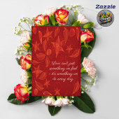 Carte Fleurs Romantiques Mari Drôle Saint-Valentin