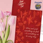 Carte Fleurs Romantiques Mari Drôle Saint-Valentin