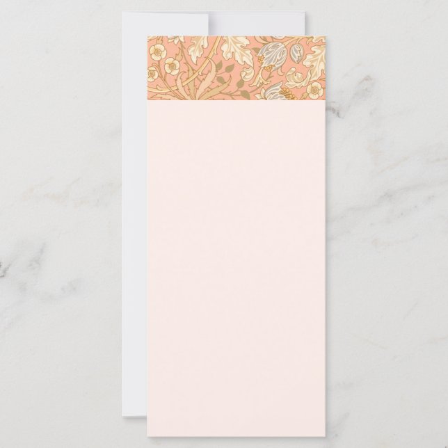 Carte Fleurs rose pastel (Devant)