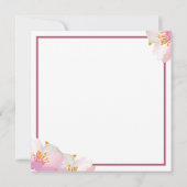 Carte Fleurs roses (Dos)