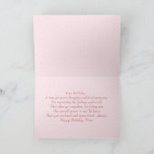 Carte Fleurs roses blanches Maman Anniversaire (Intérieur)