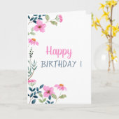 Carte Fleurs Roses de Jardin (Fleur jaune)