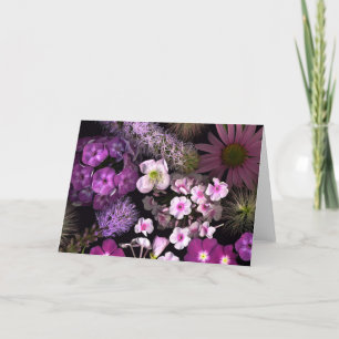 Carte Fleurs roses de juin