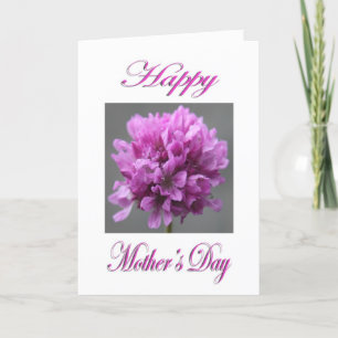 Carte Fleurs roses de la Fête des Mères