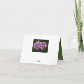 Carte Fleurs roses Fête des mères (Dos)