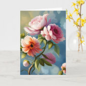 Carte Fleurs roses Fête des mères (Fleur jaune)