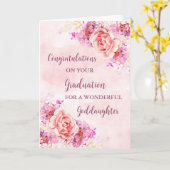 Carte Fleurs roses Godgirl Graduation (Fleur jaune)