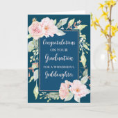 Carte Fleurs roses Godgirl Graduation (Fleur jaune)