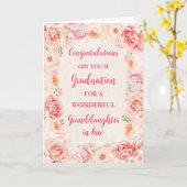 Carte Fleurs roses Grandgirl en droit (Fleur jaune)