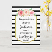 Carte Fleurs roses Grandgirl en droit (Fleur jaune)