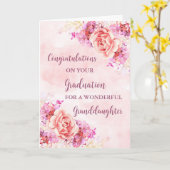 Carte Fleurs roses Grandgirl Graduation (Fleur jaune)