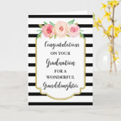 Carte Fleurs roses Grandgirl Graduation (Fleur jaune)