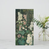 Carte Fleurs Roses Hollyhock (Debout devant)