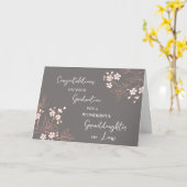 Carte Fleurs roses petite-fille par alliance remise de d (Fleur jaune)