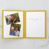 Carte Fleurs roses pour la fête des mères avec éclabouss (Intérieur)