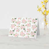 Carte Fleurs roses, Roses roses, Fleurs Aquarelles (Fleur jaune)