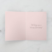 Carte Fleurs roses rouges anniversaire (Intérieur)