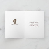 Carte fleurs roses rouges et bourgeons roses fleurs flor (Intérieur)