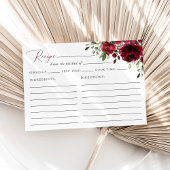 Carte Fleurs Rouges Bourgognes, Boho, Recette Fête des m